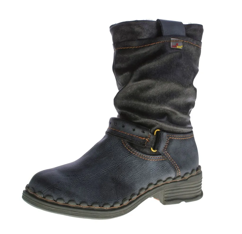 TMA Damen Winter Stiefel echt Leder gefüttert Comfort Stiefeletten TMA 5005 Schuhe Boots Gr. 36 - 42, schuhe Größe:36 EU, Farbe schuhe:Schwarz